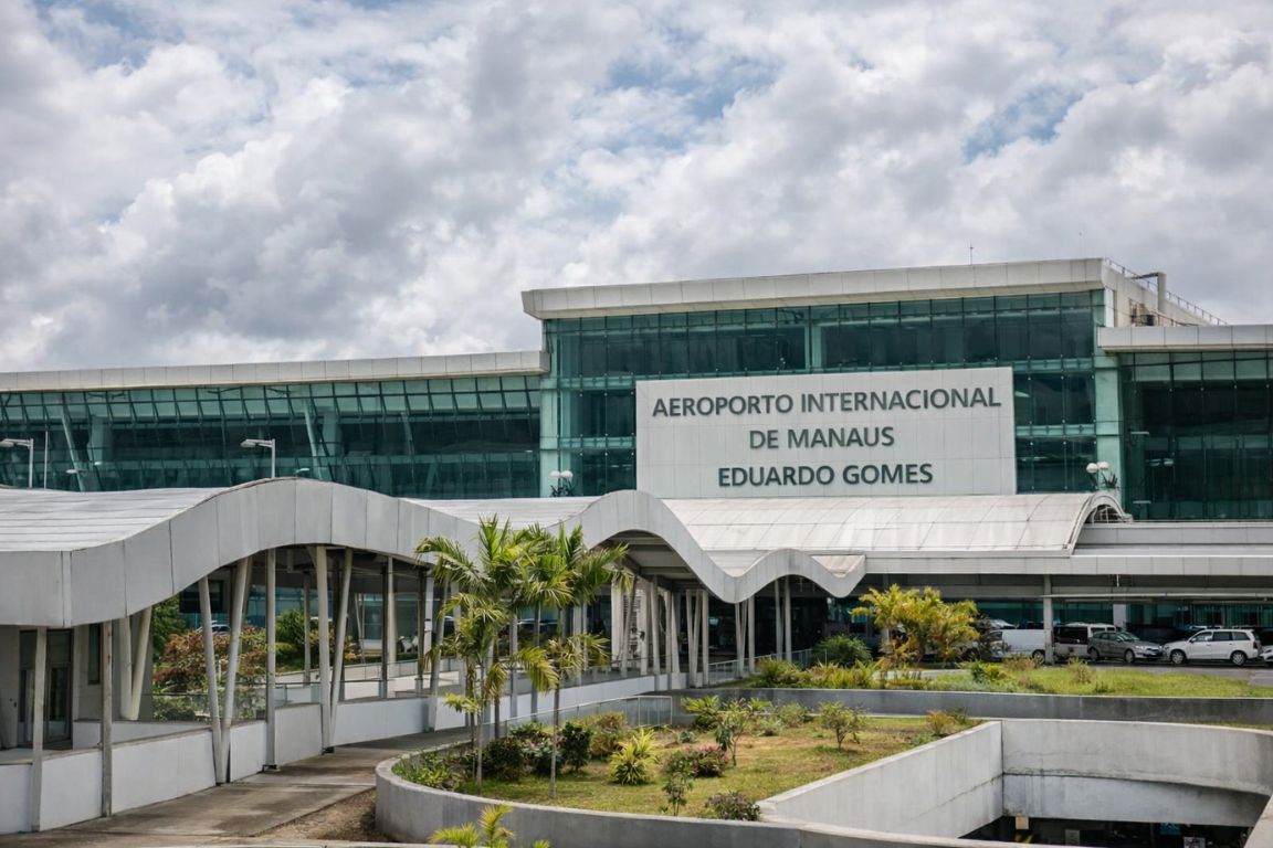 Eduardo Gomes International Airport in Manaus, the arrival point for Brazilian Amazon trips