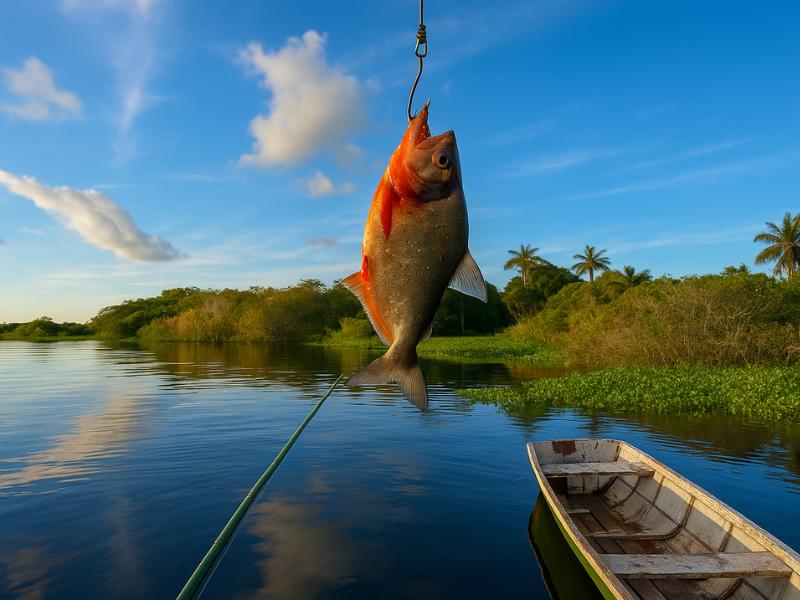 Manaus: Piranha Fishing and Alligator Watch Evening Tour